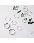 10 sztuk/zestaw 2019 moda prosta konstrukcja anillos rocznika złoty kolor srebrny zestaw pierścieni zestawy dla kobiet biżuteria