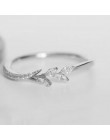 Tisonliz Danity liść z kryształami obrączki kobiety jest wieczność obrączka pierścienie dla kobiet pierścionki w kolorze różoweg