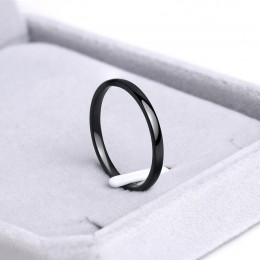 CACANA pierścienie ze stali nierdzewnej różowe złoto antyalergiczne gładkie proste spersonalizowane zwyczaj pary ślubne pierście