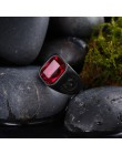 HNSP w stylu Vintage czerwony cyrkon kamień czarny palec pierścienie dla mężczyzn mężczyzna moda ze stali nierdzewnej biżuteria 