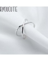 Czeski Vintage 925 srebrny krzyż pierścienie dla kobiet ślub Trendy biżuteria duży regulowany antyczne pierścienie Anillos