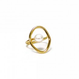 AOMU moda dziewczyna prezent metalowy pierścień dla kobiet biżuteria geometryczne okrągły pierścień Street Shoot akcesoria sztuc