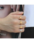 Serce list pierścień ze stali nierdzewnej biżuteria ringen dla akcesoria srebrny złoty pierścionek palec zestaw biżuterii kobiet