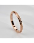 JeeMango w stylu Vintage 2mm matowy pierścień ze stali nierdzewnej srebrny/różowe złoto obrączki ślubne biżuteria dla kobiet Ann