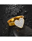 MeMolissa romantyczny podwójne pierścienie zestaw pierścień dla kobiet panie Lover Party moda ślubna Rhinestone pierścionki jasn