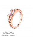 ZHOUYANG zaręczyny/obrączki ślubne dla kobiet austriacka Cubic cyrkon różowe złoto kolor moda marka biżuteria dla kobiet R239
