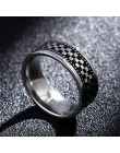 W stylu Vintage 316L pierścień ze stali nierdzewnej dla mężczyzn i kobiet nigdy nie znikną moc szczęście "Om Mani Padme Hum" san