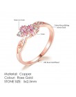 ZHOUYANG zaręczyny/obrączki ślubne dla kobiet austriacka Cubic cyrkon różowe złoto kolor moda marka biżuteria dla kobiet R239