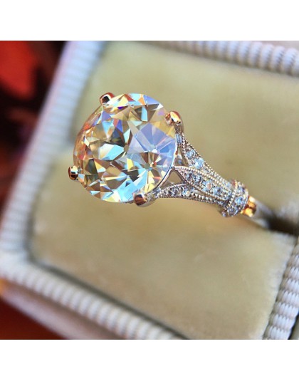 Nowy popularny kryształ cyrkon pierścień factory direct europejska i amerykańska moda biżuteria