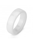 3 MM lekkie czarno-białe pierścienie ceramiczne dla kobiet mężczyzn gładkie cięcie powierzchni biżuteria ceramiczna męski pierśc