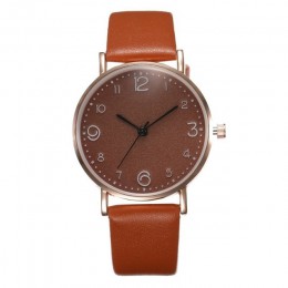Top styl moda damska luksusowy skórzany pasek kwarcowy analogowy zegarek na rękę złoty zegarek dla pań kobiet sukienka Reloj Muj