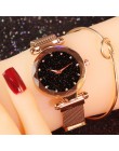 2019 kobiety zegarki Starry Sky luksusowa moda diament panie magnes zegarki damskie zegarek kwarcowy reloj mujer