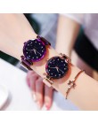 2019 nowy marka Starry Sky kobiet zegarka mody elegancki magnes klamra Vibrato fioletowy złoty damski zegarek luksusowe kobiety 