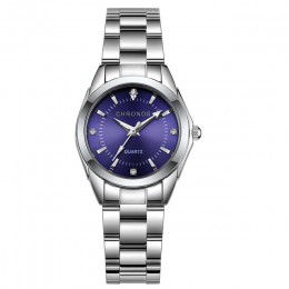 CHRONOS kobiety luksusowe Rhinestone zegarki kwarcowe ze stali nierdzewnej panie zegarek biznesu japoński mechanizm kwarcowy Rel