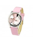 Zegarek damski zegarki zegar luksusowa marka bayan kol saati moda cienki wzór śliczne dziewczyny bransoletki zegar Relogio Femin