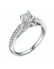 Posrebrzane Obrączkę Miłośników Shellhard Kryształ Para Pierścienie Zestaw Dla Kobiet Mężczyzn Biżuteria Zaręczynowe Obrączki 2 