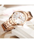 CURREN złoty zegarek kobiet zegarki damskie kreatywny stali nierdzewnej kobiet bransoletki z zegarkiem kobieta zegar Relogio Fem