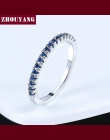 Wedding Ring Dla Kobiet Man Zwięzłe Klasyczne Wielokolorowe Mini Cyrkonia Rose Złoty Kolor Biżuteria R132 R133 ZHOUYANG