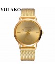 2019 Hot moda kobiety zegarek kwarcowy luksusowe z tworzywa sztucznego skóra analogowy zegarek na rękę zegarki kobieta zegar YOL