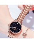 Kobiet sukienka zegarki różowe złoto ze stali nierdzewnej moda damska marki Lvpai zegarek kreatywny zegar kwarcowy tanie zegarki
