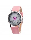 Nowe mody zegarek dla pań kobiet kwiat na co dzień skóra analogowy zegarek kwarcowy na rękę zegarki kwarcowe zegar prezenty reló