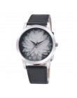 Nowe mody zegarek dla pań kobiet kwiat na co dzień skóra analogowy zegarek kwarcowy na rękę zegarki kwarcowe zegar prezenty reló