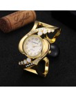 Nowy projekt kobiety bransoletka zegarek kwarcowy kryształ luksusowe relojes rhinestone moda kobiet zegarki hot sprzedaż eleganc