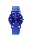 Stylowy zegarek kwarcowy kobiety zegarki na rękę High-end niebieski szkła życie wodoodporny wyróżnia się kobiet zegarek na rękę 