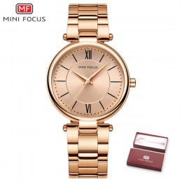 MINIFOCUS marka luksusowe kobiety zegarki wodoodporna moda Ladys zegarek dla kobiety panie zegarek na rękę Relogio Feminino Mont