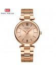 MINIFOCUS marka luksusowe kobiety zegarki wodoodporna moda Ladys zegarek dla kobiety panie zegarek na rękę Relogio Feminino Mont