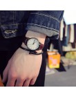 Moda w stylu Vintage Student zegarek dla pary skórzany kwarcowy Top marki męska zegarki sportowe na co dzień zegarek kobieta Rel