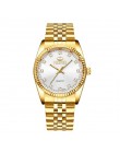CHENXI luksusowe zegarek dla pary złoty moda ze stali nierdzewnej miłośników zegarek kwarcowy na rękę zegarki dla kobiet i mężcz