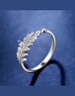 LNRRABC Kobieta Biżuteria Moda Proste Otwarta Konstrukcja Liść Pierścień Osobowości Kobiet Flower Pierścionki Obrączki dla Kobie