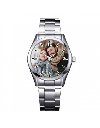 A3313 niestandardowe logo zegarek zdjęcie druk zegarki zegarek twarz drukowanie rękę dostosowane unikalny DIY prezent dla miłośn