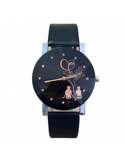 Hot miłośników mody zegarki mężczyźni kobiety pasek skórzany na co dzień zegarek kwarcowy kobiet sukienka zegarek dla pary zegar