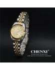 CHENXI Top marka miłośników pary zegarek kwarcowy mężczyźni kobiety Valentine zegar na prezent zegarki damskie zegarki 30m zegar