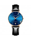 Zegarki dla par kochanka dla upamiętnienia zegar na prezent moda Unisex zegarek skórzany pasek linii analogowy zegarek kwarcowy 