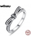 WOSTU Gorąca Sprzedaż 925 Sterling Silver Rings Dla Kobiet Europejskiej Oryginalny Ślubne Moda Marka Pierścień Biżuteria Prezent