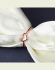 Modyle 2018 Nowe Mody Złota Róża Kolor W Kształcie Serca Wedding Ring dla Kobiet Dropshipping