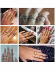 JEŚLI MI 12 sztuk/partia Orzeł Kryształ Kolor Złoty Pierścień Zestaw Do Zaangażowania Kobiet Biżuteria Midi Ring Finger Strona D