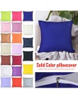 1pc relaks jednolity kolor bawełna dekoracyjna poszewka na poduszkę Sofa poszewka na rzut poduszki kolana dla dobre spanie 40x40