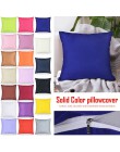 1pc relaksująca solidna kolorowa bawełniana dekoracyjna poszewka na poduszkę na poduszki do kolan do dobrego spania 40x40cm