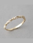 Najwyższej Jakości Srebra Złota Wzrosła złoty Kolor Twist Klasyczne Cyrkonia Wedding Ring dla Kobiet Dziewczyna Austriackie Krys