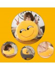 15 CM miękkie emotikon żółty okrągła poduszka emotikon nadziewane pluszowa zabawka poduszka Smiley urodziny prezent dla przyjaci