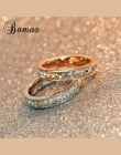 Kobiet Dziewczyny Geometryczny Pierścień 925 Sterling Silver Filled & Rose Złoty Pierścionek Obietnica Pierścionki Zaręczynowe D
