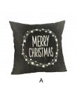 Ouneed 2018 poszewka na poduszkę geometryczny Case 45*45 Happy Christmas poszewki na poduszki pościel poduszka dekoracyjna przyp