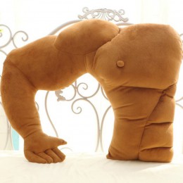 VOZRO oryginalność Cartoon ramię mięśni mężczyzna poduszki chłopaka snu szyi podróży ciała poduszka pod kolana prezent Cuscini u