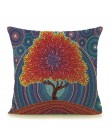 Amazon/eBay gorąca sprzedaż drzewa rośliny drukuj poduszki dekoracyjne do domu 18 "kwadratowy 45x45 cm pościel bawełniana poszew