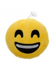 15 CM miękkie emotikon żółty okrągła poduszka emotikon nadziewane pluszowa zabawka poduszka Smiley urodziny prezent dla przyjaci