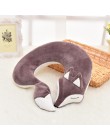 HazyBeauty piękny Fox zwierząt bawełna pluszowe poduszka pod kark podróży do domu samochodem poduszka poduszka opieki zdrowotnej